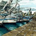 Pescherecci alla marina di Taranto